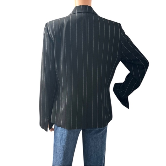 Anne Klein Suit | Women’s Black Pinstripe Blazer ~ Size 8 ~ NWT - Picture 5 of 12